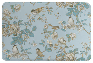 Laural Home Toile Birds Memory Foam Rug