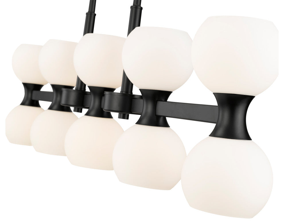 Z-LITE 10-Light Island, Matte Black