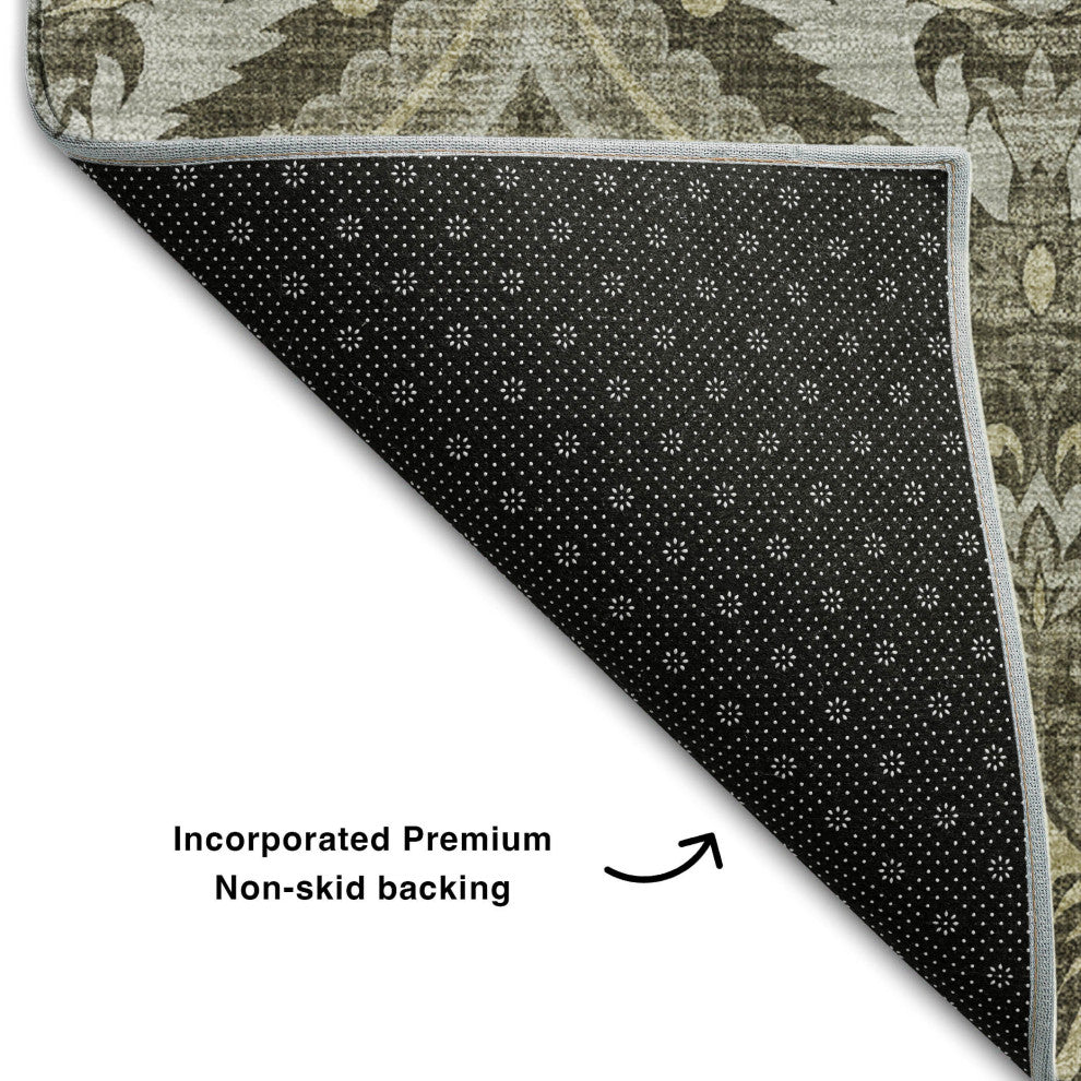 Premium Machine Washable Mayfield AMF572 Taupe 3'' x 5'' Rug
