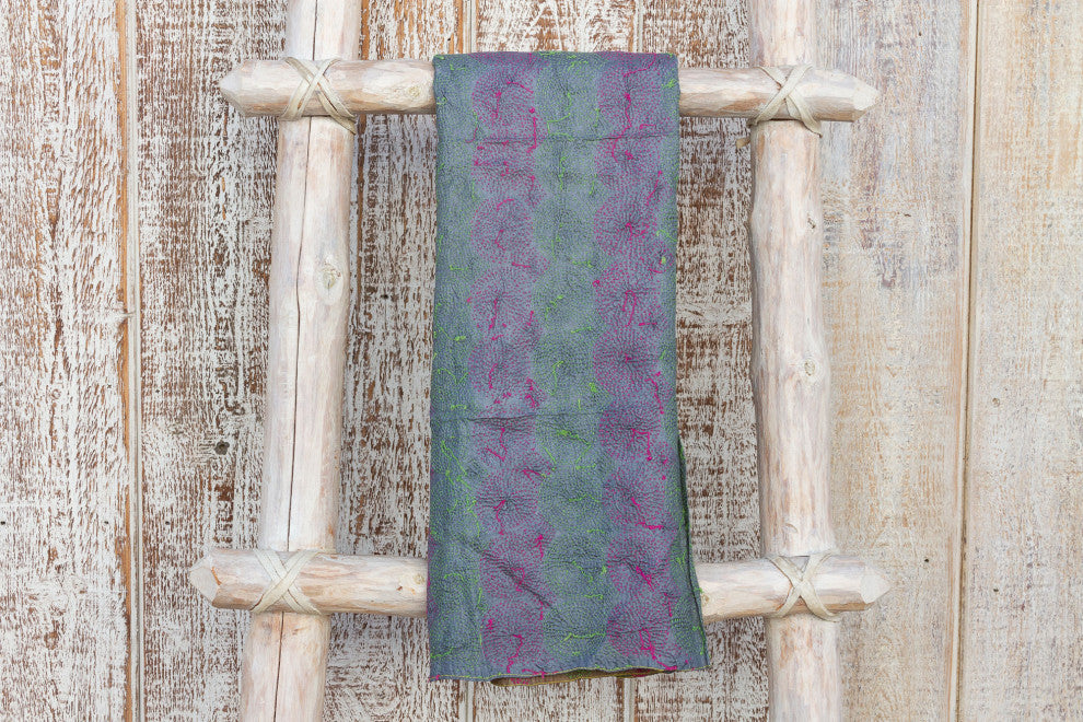 Aru Silk Kantha Throw