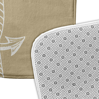 34" x 21" Anchored Bathmat, Taupe