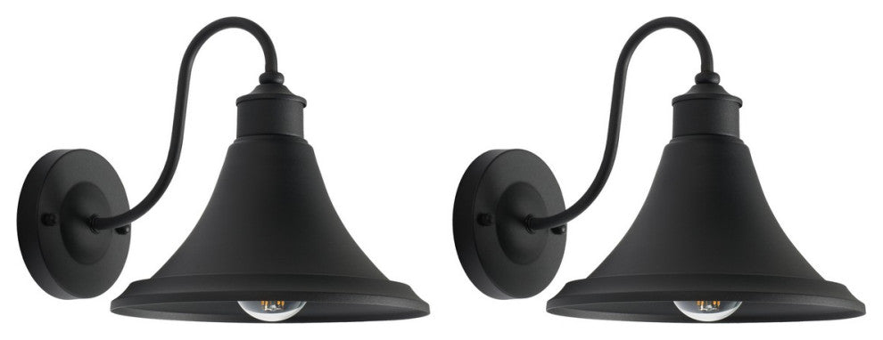 Safavieh Graylyn Outdoor Wall Sconce Set of 2 Black