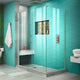 Unidoor Plus 50"x30-3/8"x72" Shower Enclosure, Brushed Nickel Finish