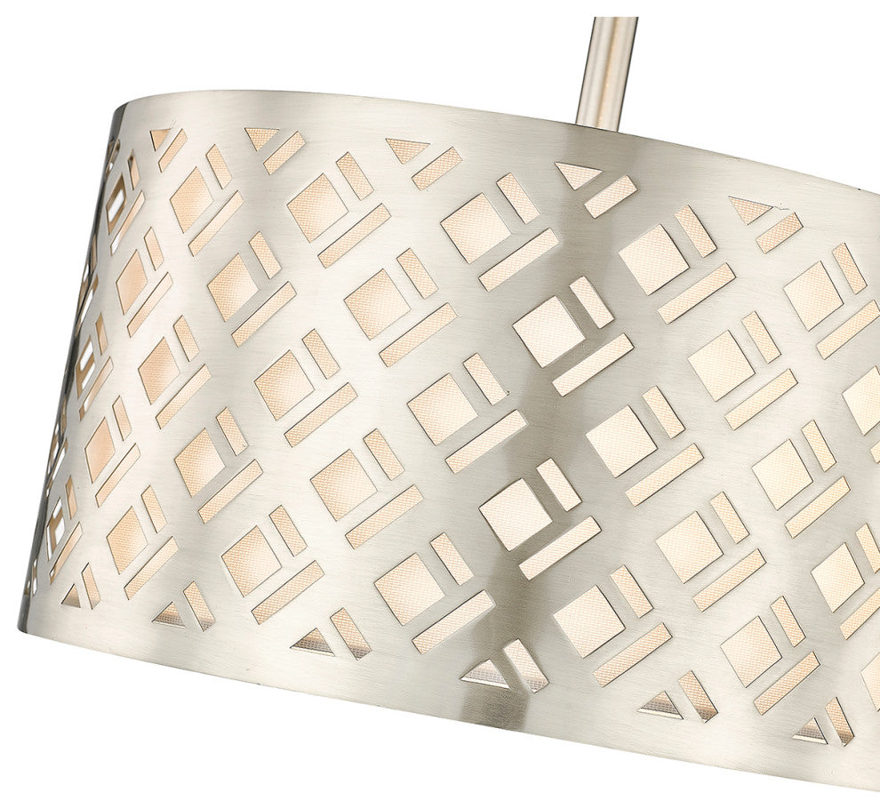 Gracelan 2 Light 13" Brushed Nickel Semi-Flush