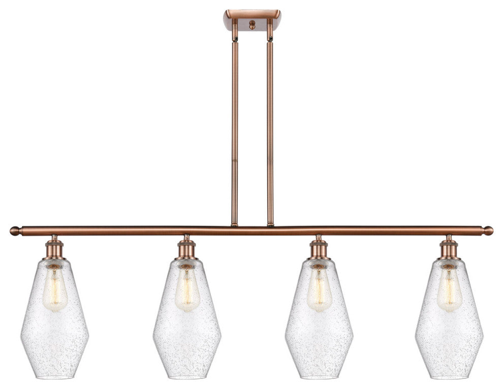 Innovations 516-4I-AC-G654-7 4-Light Island Light, Antique Copper