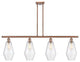 Innovations 516-4I-AC-G654-7 4-Light Island Light, Antique Copper