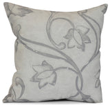 20x20", Elenor, Floral Print Pillow, Gray