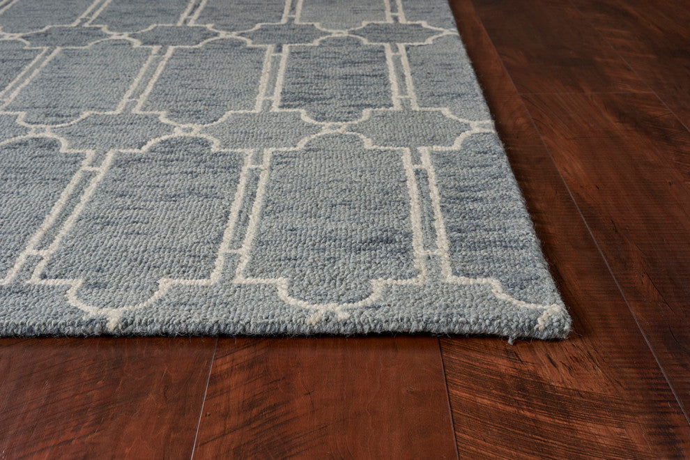 KAS Gramercy 1631 Slate Blue Carmen Area Rug, 8'x10'