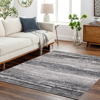 High-Low Ellis Charcoal/Ivory Rug, Charcoal, 6'5"x9'5"