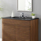 Single Vanity Sink, Black, Ceramic, Bedroom Bathroom, Contemporary Modern
