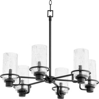 Quorum International 627-6 Lazo 6 Light 28"W Chandelier - Textured Black