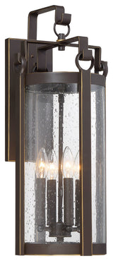 Minka Lavery Somerset Lane 4-Light Outdoor Wall Light, Dorian Bronze