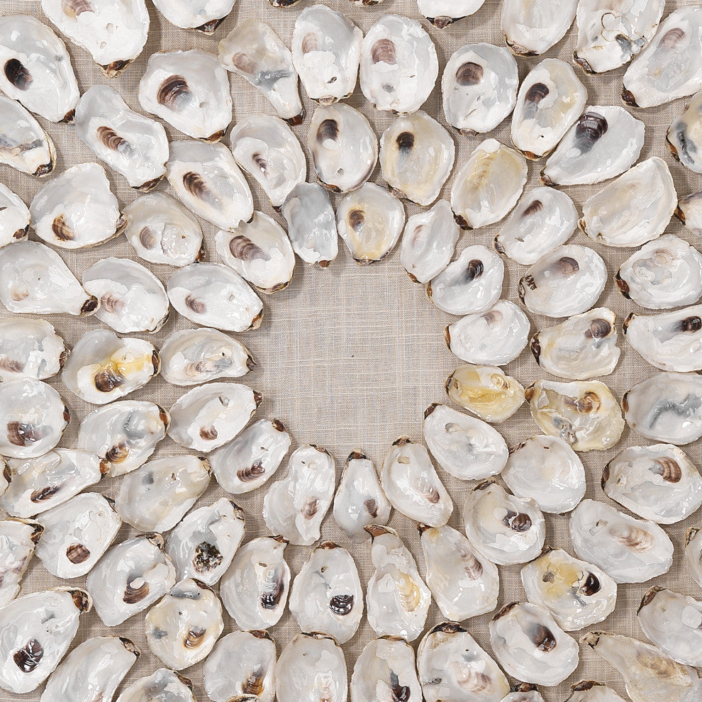 Maldives Framed Wall Art, White Abalone Shells