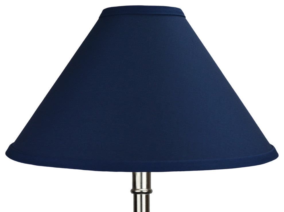 Fenchel Shades 4"x14"x9" Spider Attachment Empire Lamp Shade, Linen Navy