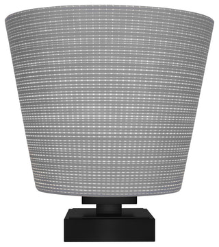 Luna 1-Light Table Lamp, Matte Black/Gray Matrix