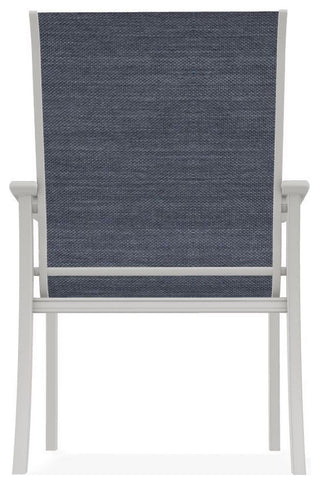 St. Catherine Sling Outdoor Armchair, Augustine Denim/Snow