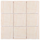 Twist Square Ceramic Wall Tile, White Ice, Sample