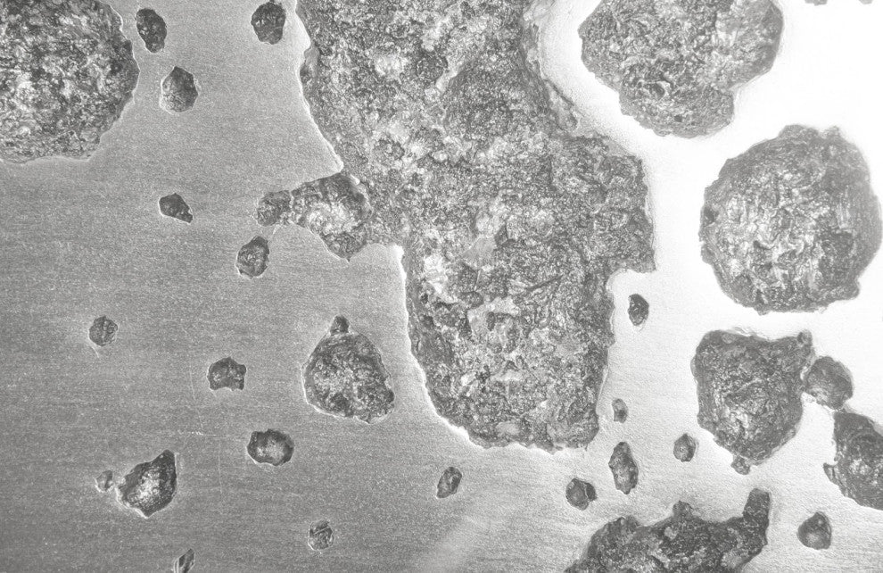 Splotch Wall Art, Silver, Rectangle