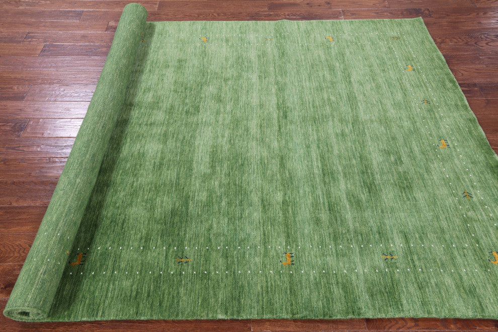 Persian Gabbeh Hand-Knotted Wool Rug 6' 0" X 9' 0" - Q15071