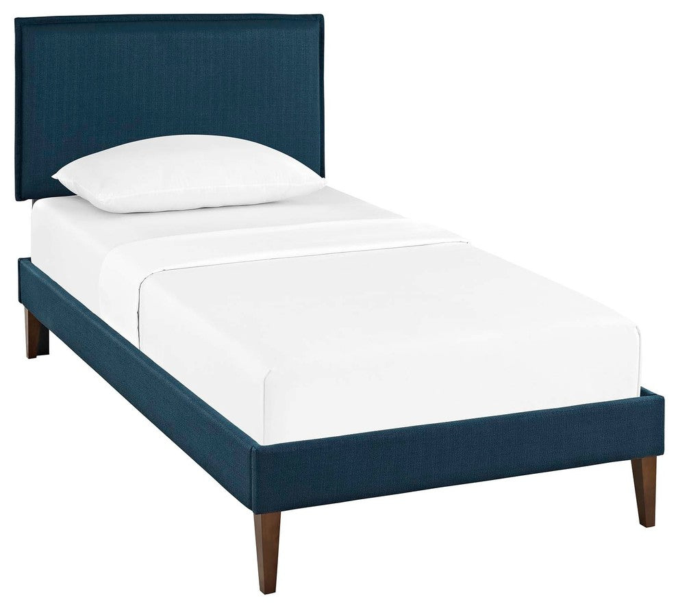 Amaris Twin Platform Bed with Squared Tapered Legs
