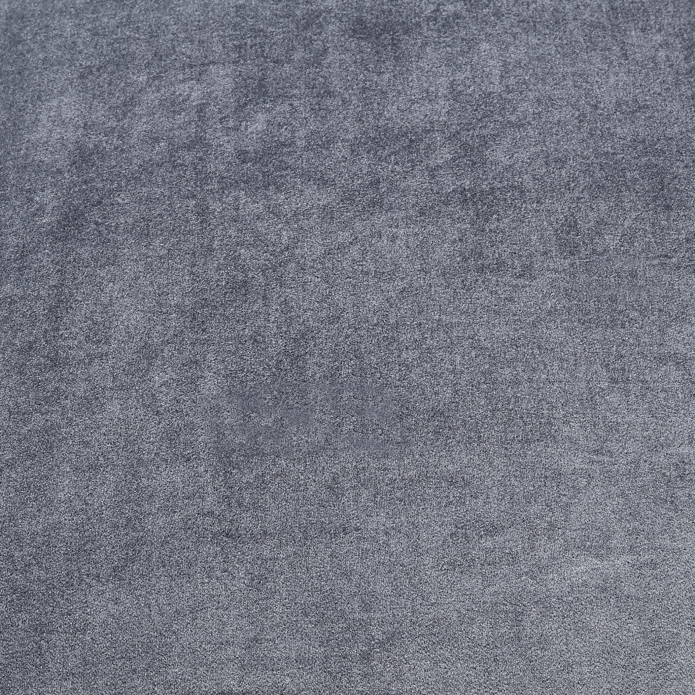Jeannie Velvet Square Storage Ottoman, Gray