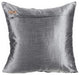 Silver Decorative Pillow Shams 24"x24" Silk, Silver Is Best