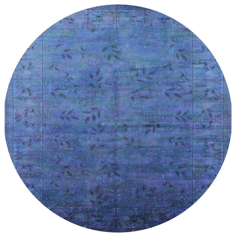 Ahgly Company Indoor Round Mid-Century Modern Area Rugs, 5' Round