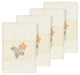 Caroline 4 Piece Embellished Washcloth Set