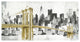 "New York Skyline I Yellow Bridge no Words" Print by Avery Tillmon, 38"x20"