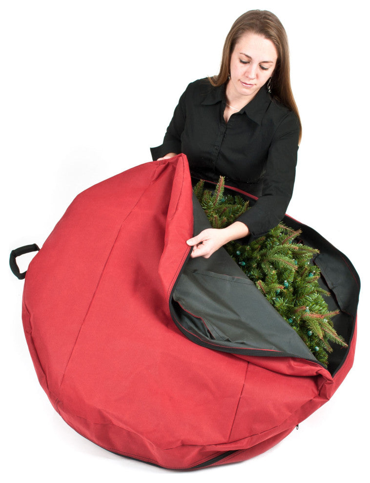 30" Hanging Christmas Wreath Storage Container