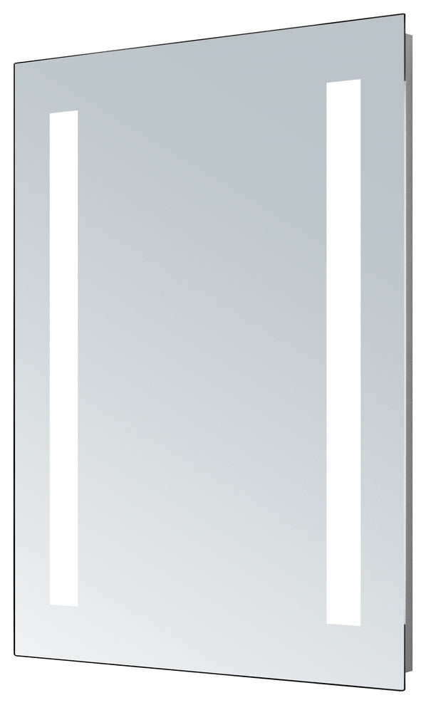 Electric LED Mirror with T5 Tube Vertical Lights, 20 X 26