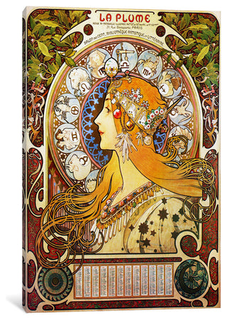 "Zodiac, 1896" Wrapped Canvas Art Print, 18x12x1.5