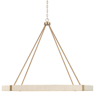 Capital Lighting 449801 Delaney 12 Light 48"W Ring Chandelier - Matte Brass