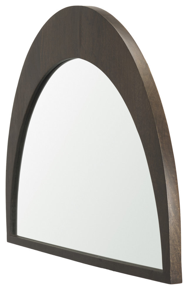 Celeste Dark Brown Wood Small Mirror