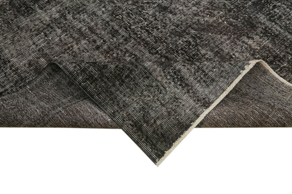 Rug N Carpet - Handwoven Oriental 6' 1'' x 9' 9'' Distressed Over-dyed Rug