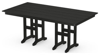 Monterey Bay 37" x 72" Dining Table, Charcoal Black