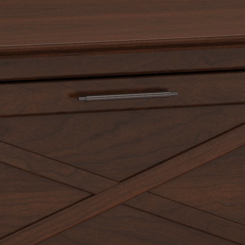 Wooden Filing Cabinet With 2 Drawer, Bing Cherry