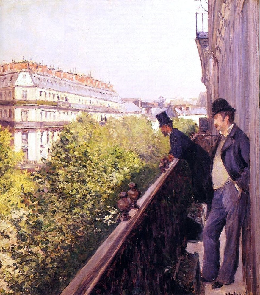Gustave Caillebotte A Balcony - 20" x 25" Premium Canvas Print