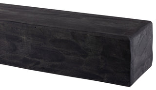 Rough Hewn Fireplace Shelf Mantel, Midnight Black, 36"