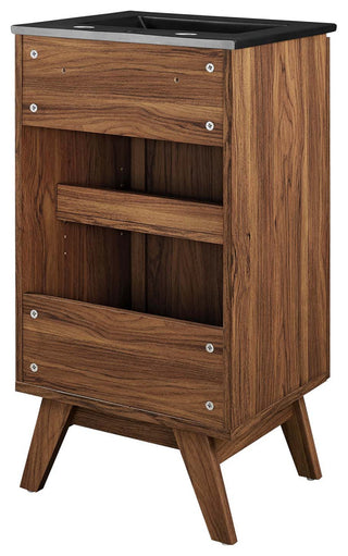 Soma 18" Bathroom Vanity - Walnut Black