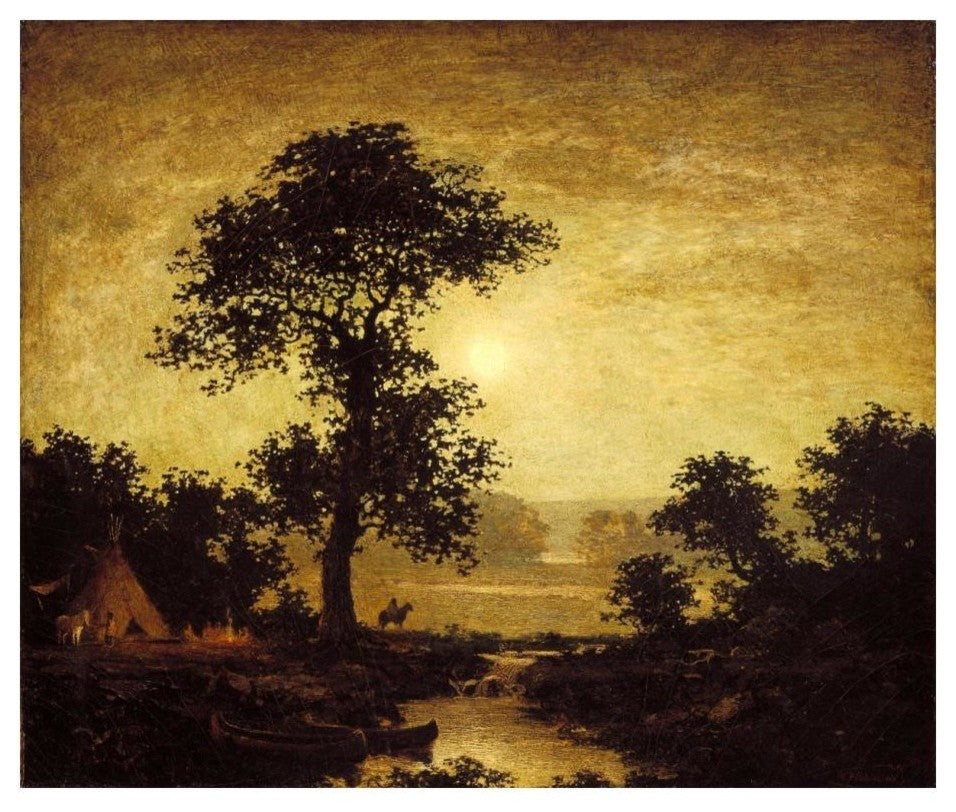 "Moonlight, ca. 1885-1889" Print by Ralph Albert Blakelock, 24"x20"