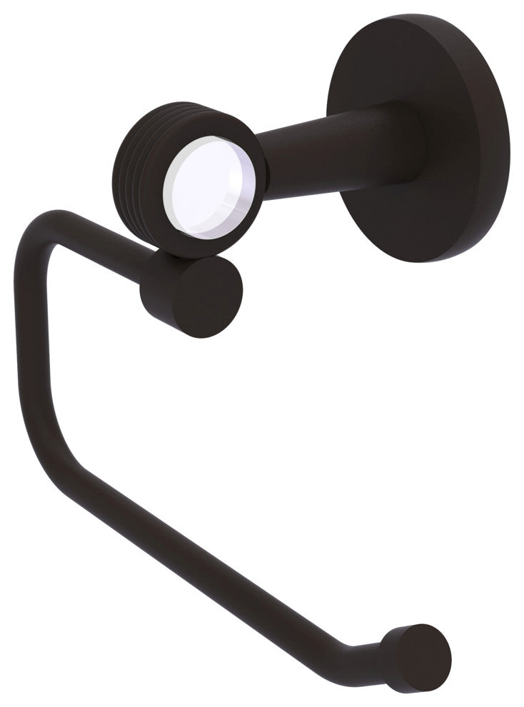 Clearview Euro Style Toilet Tissue Holder with Groovy Accents, Oil Rubbed Bronze