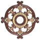 Ceiling Medallion, Verona Bronze With Aged Gold Leaf Accents