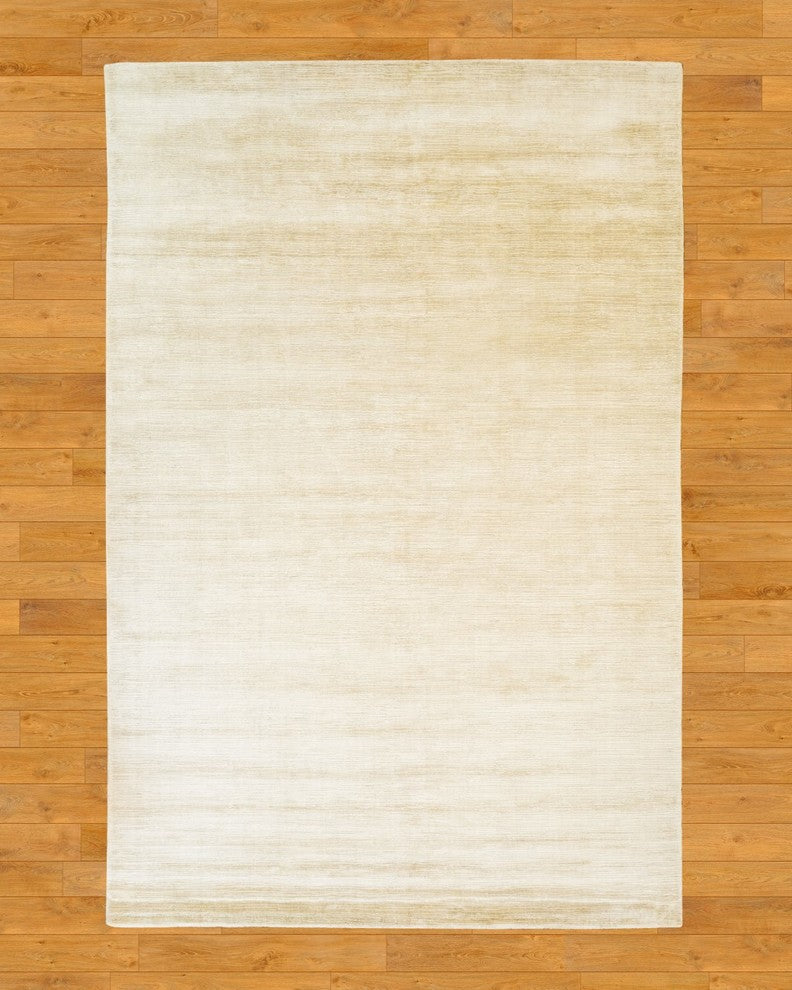 Manning Hand-Loomed Viscose Contemporary Area Rug Carpet, Beige, 8' X 10'