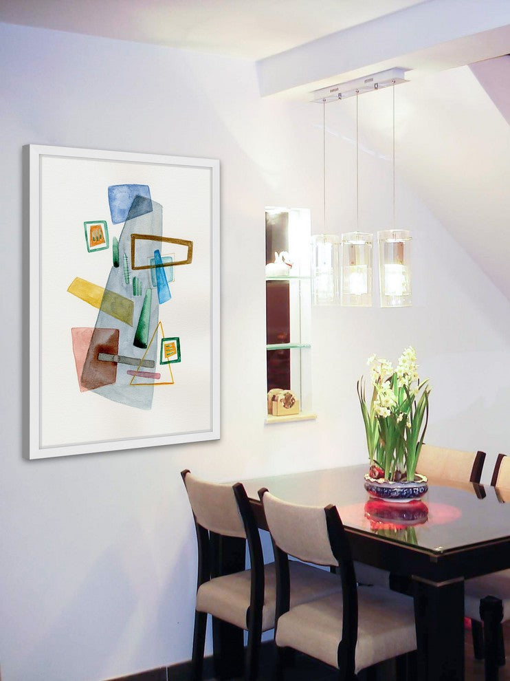 Marmont Hill, "Geometric Party" by Nikki Galapon Framed Painting Print, 12x18