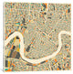 "Abstract City Map of New Orleans" by Jazzberry Blue, 37x37x1.5