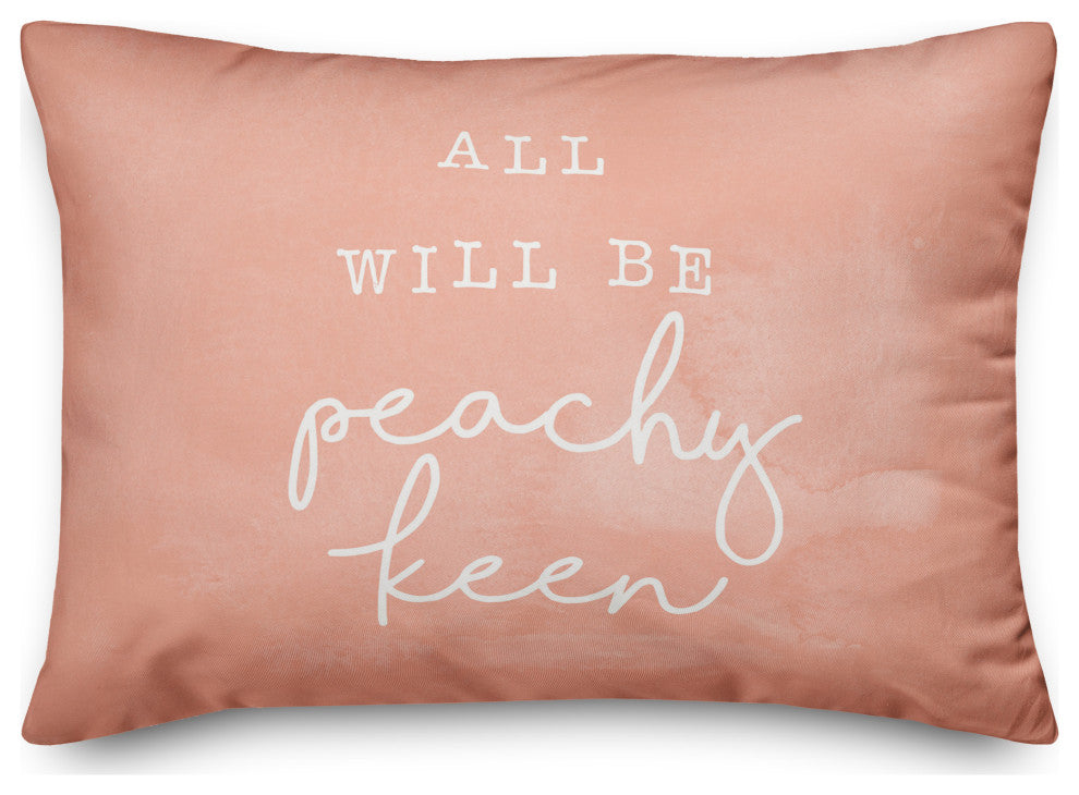 All Will Be Peachy Pillow 14x20 Spun Poly Pillow