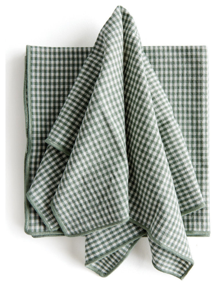 Green Napkin Sets, Checker