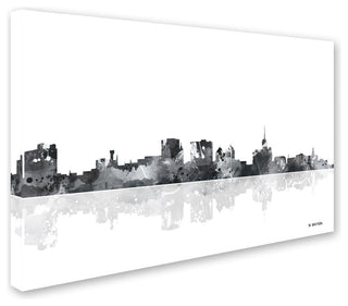 Marlene Watson 'Buffalo New York Skyline BG-1' Canvas Art, 22"x32"
