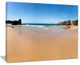 "Calm Sandy Coastline Panorama" Oversized Beach Wall Art, 20"x12"